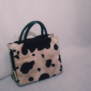 Cow print handbag